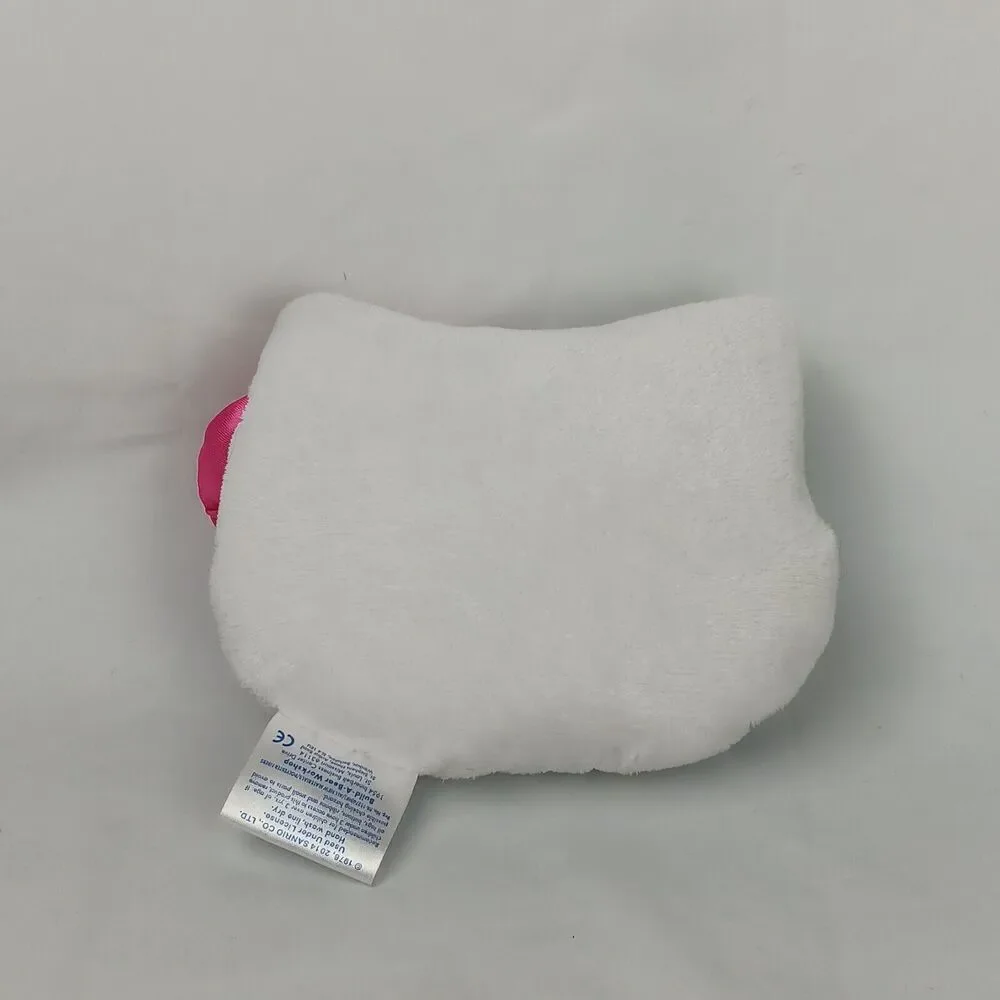 Build a Bear Hello Kitty Face White Bow Plush Accent Pillow Soft Teddy Accessory